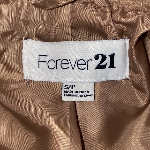 F21-Light brown pea coat - Picture 5 of 6